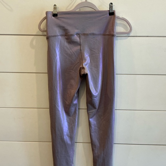 Mono B Pants - Mono B Metallic Purple Leggings
